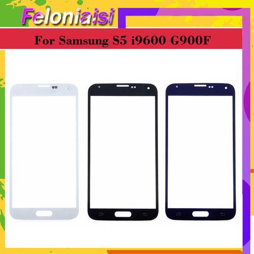 For Samsung Galaxy S5 i9600 G900F G900H G900A G900 Touch Screen Front Glass Panel TouchScreen Outer Glass Lens NO LCD
