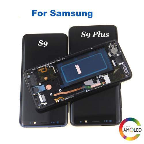 Super AMOLED for SAMSUNG Galaxy S9 LCD G960 g960f Display lcd Touch Screen Digitizer For Samsung S9 Plus LCD Replacement