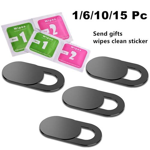 6/10/15pcs webcam cover Privacy Sticker Magnet Slider Camera Cover Universal Antispy For iPad iPhone Web Laptop PC Tablet