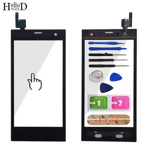 4.5&39&39 Mobile Touch Screen TouchScreen For Medion Life P4501 P4502 Touch Screen Digitizer Panel Sensor Front Glass Tools Adheisve