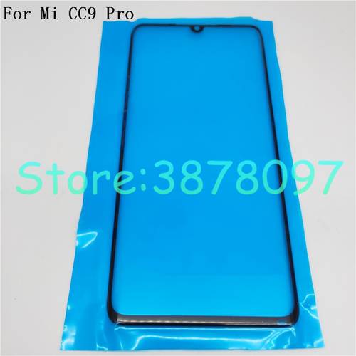 Outer Screen For Xiaomi Mi CC9 Pro / Note 10 / Note10 Pro Front Touch Panel LCD Display Out Glass Cover Lens Repair parts+OCA