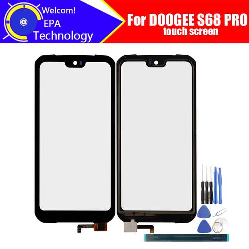5.9inch DOOGEE S68 PRO Touch Screen Glass 100% Guarantee Original New Glass Panel Touch Screen For DOOGEE S68 PRO+tools+Adhesive