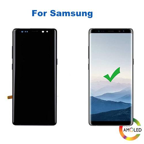 SUPER AMOLED Display For SAMSUNG Galaxy NOTE 8 LCD N950 N950F Display For Note8 Touch Screen Replacement