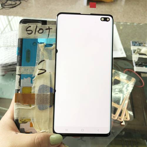 Original AMOLED Frontal 6.4”S10 Plus lcd For Samsung S10+ G975 S10 Plus G975W G975F LCD Display Touch Screen Digitizer Assembly