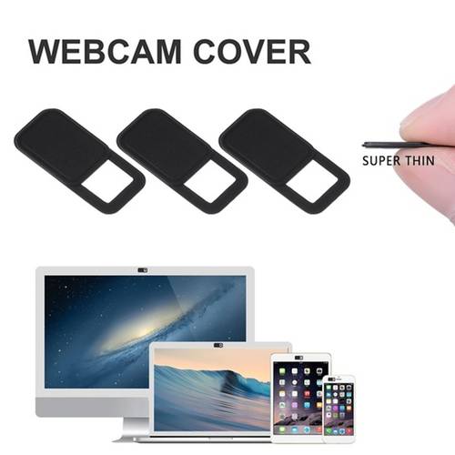 3PCS WebCam Cover Shutter Magnet Slider Plastic Camera Privacy Sticker for Macbook Pro Laptops IPad IPhone Web Cam Phone Lens