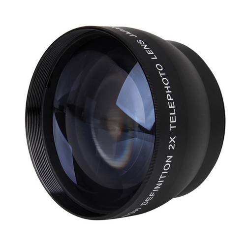 New-52mm 2X Magnification Telephoto Lens for Nikon AF-S 18-55mm 55-200mm Lens Camera