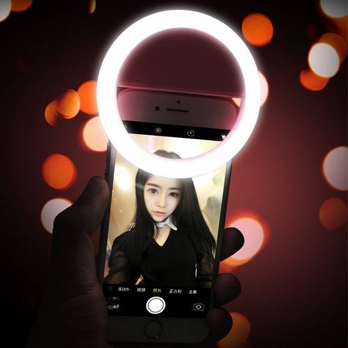 Luz Selfie LED Mobile Ring Light For iPhone Samsung Huawei Xiaomi Phone Lampa Do Telefonu Photography Lights Lampa Na Telefon