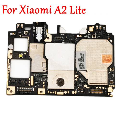Tested Full Work Original Unlock Motherboard For Xiaomi A2 Lite Mi A2 Lite MiA2 Lite Logic Circuit Board Plate Global Firmware
