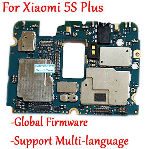Tested Full Work Original Unlock Motherboard For Xiaomi Mi 5S Mi5S M5S Plus Logic Circuit Board Plate Global Firmware