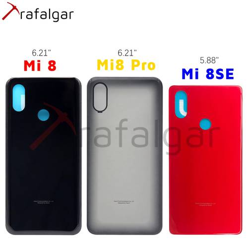 Back Glass Cover For Xiaomi Mi 8 Lite Battery Cover Rear Housing Case Replacement+Adhesive Sticker Mi8 Lite M1808D2TG