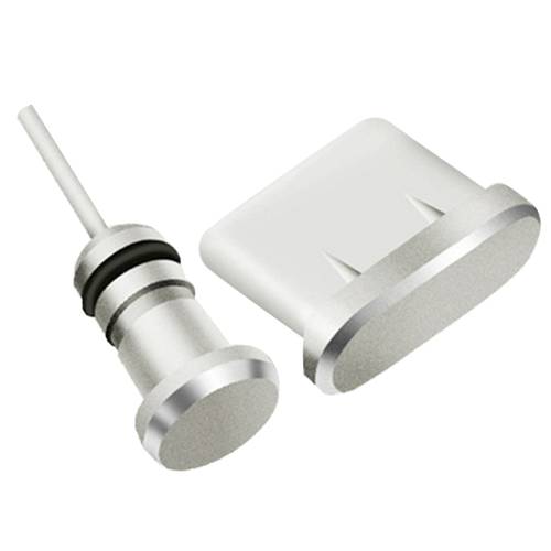 2PCS/Set Type C Anti Dust Plus For Xiaomi Huawei Samsung Type-C Charging Port Earphone Jack USB Dust Plug Kit