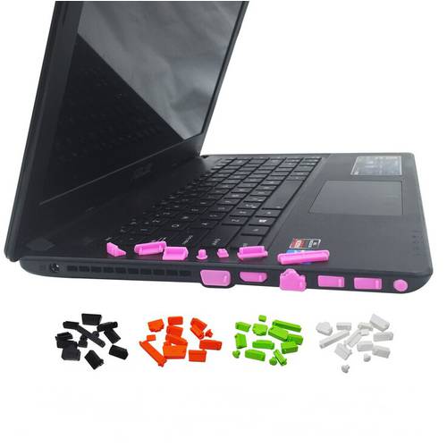 2000sets/lot 13Pcs/set For Macbook Anti Dust Plug Laptop Cover Protective Stopper dust plug laptop dustproof laptop universal