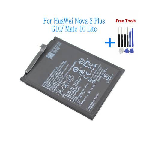 1x 3340mAh HB356687ECW Battery For Huawei Mate 10 Lite P30 Lite G10 / Nova 2 Plus 2i 3i Mate SE Nova 4e / Honor 9i 7X + Tools
