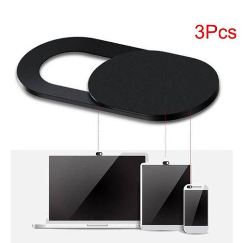 3PC WebCam Cover Shutter Magnet Slider Plastic for Iphone Laptop Camera Web PC Tablet Smartphone Universal Privacy Sticker