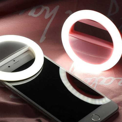 Selfie Lamp Light Ring For Mobile Phone Lens Portable Flash Backlight Selfie Light LED Clip Lamp For iPhone 11 Photography Video
