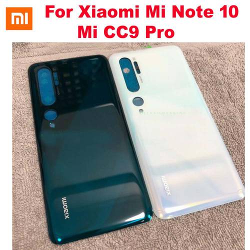 High Quality New For Xiaomi mi note 10 CC9 Pro Back Battery Cover Housing Door Rear Case Phone Shell Parts
