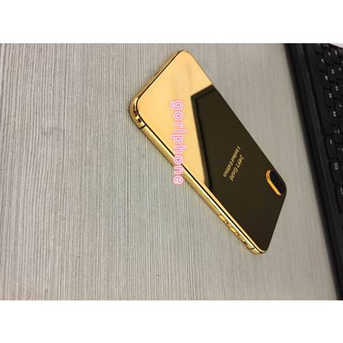 2020 hot Good Quality Luxury Middle Frame housing for phone X XS Battery Door Housing 24K Mirror Gold Back Cover with Buttons
