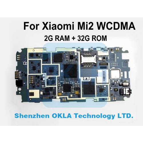 1pcs For Xiaomi 2 Mi2 Mi 2 2W 2012061 WCDMA 2GB RAM 32GB ROM Mainboard Motherboard Logic Board Replacement