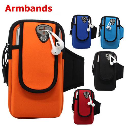 Running Armband Wrist Hand Sport Fitness Bag Pouch For Samsung Galaxy For Iphone7 Plus Accessories Phone Case Cover 50pcs/Lot