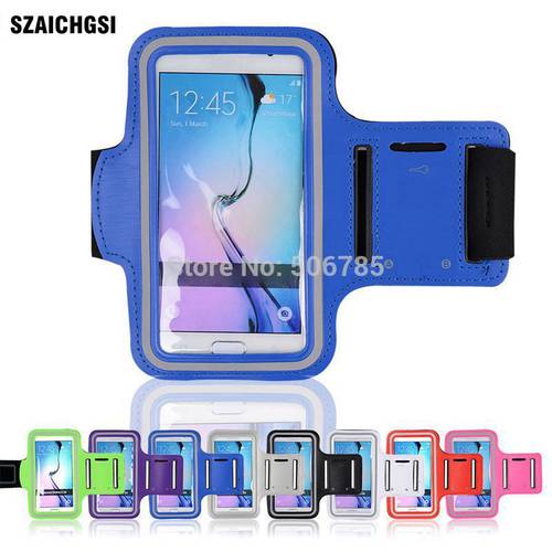 SZAICHGSI wholesale 1000pcs sport Arm Band Phone Case Cover Run Sport Fitness Wrist Hand Belt Pouch Bag for samsung s6 s6 edge