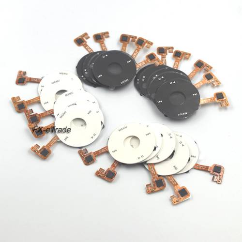 10pcs Black White Clickwheel Click Wheel with Flex Cable for iPod 6th 7th Classic 80GB 120GB 160GB