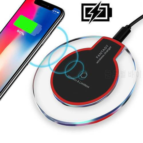 QI Wireless Charger For Apple iPhone 11 Pro Max XS XR X 8 Plus Samsung Note 10 9 8 S10 S9 S8 Plus Wireles Wirless Charging Pad