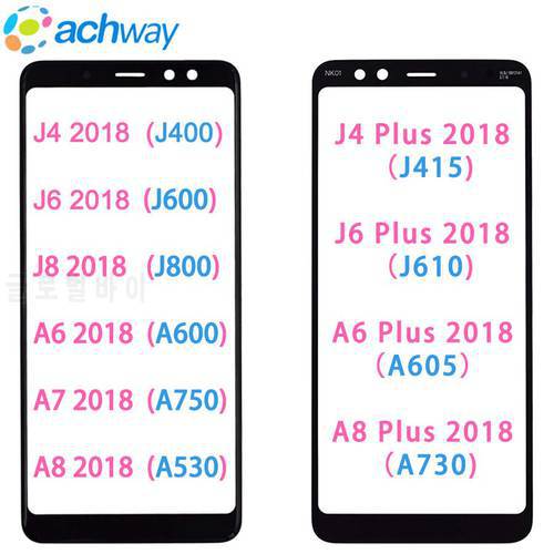 A750 Touch Screen Front display Glass Touch Panel A530 For SAMSUNG Galaxy j4 j6 j8 Plus 2018 Digitizer Lens A6 A7 Touch Panel A8
