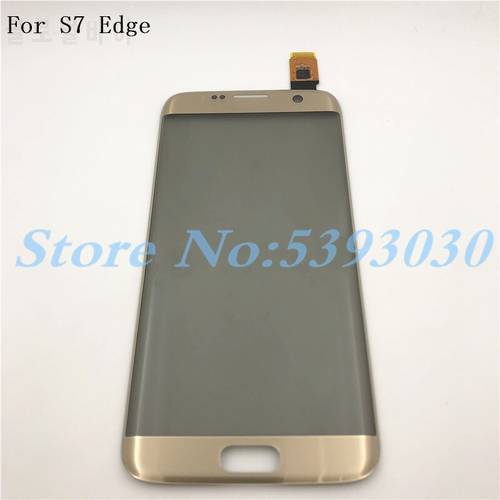100% Tested 5.5 inches For Samsung Galaxy S7 Edge G935 G935F Touch Screen Digitizer LCD Outer Panel front glass+Logo(No LCD)