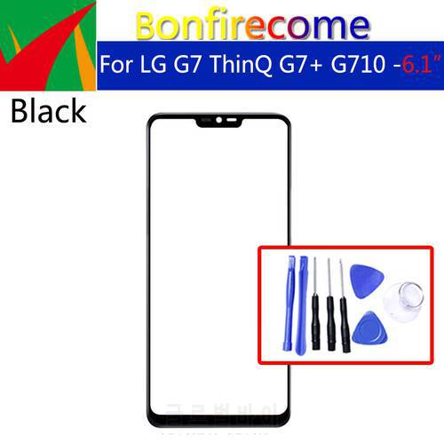 For LG G7 ThinQ G7+ G710 G710EM G710PM G710VMP G710ULM G710N LCD Front Touch Screen Glass Outer Lens Replacement