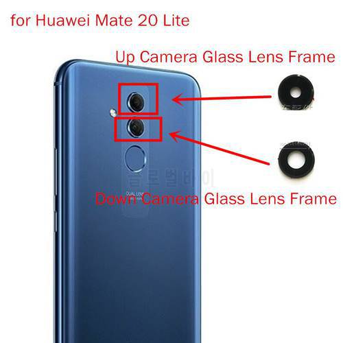 for Huawei Mate 20 Lite Back Camera Glass Lens Frame Main Rear Camera Lens with Frame for Huawei Mate 20 Lite Repair Spare Parts
