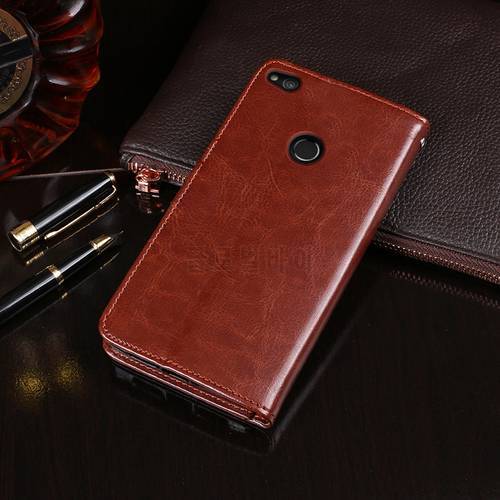 Honor 8 Lite FRD-L09 FRD-L19 Luxury Leather Flip Case for Huawei Honor 8 Wallet Capa Soft TPU Silicone Cover