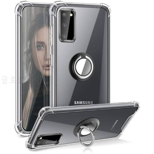 For Samsung Galaxy S20 FE 5G Case Samsung Galaxy A21 s Case Shockproof Soft Ring Case For Samsung Galaxy A21s A 21s A217F