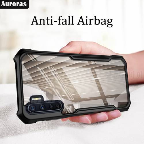Auroras For OPPO A91 Case Official Original Shockproof Airbag Clear with Soft Frame For oppo a91 Cover A54S A16S Reno6 Pro 5G