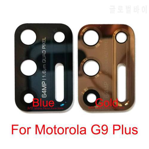 64MP Rear Camera Glass Lens Cover For Motorola Moto G9 Plus G9+ G9plus Cell Phone Back Camera Lens Glass With Glue Sticker Parts