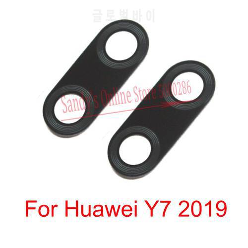 10 PCS Top Quality Rear Back Camera Glass Lens Cover For Huawei Y7 2019 Back Big Main Camera Lens Glass Replacement Parts
