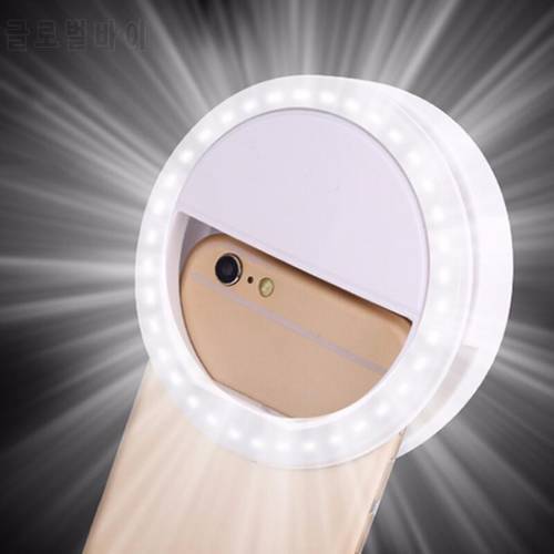 LED Selfie Flash Light Camera Clip-on Mobile phone ring light para celular video light Enhancing Lamp