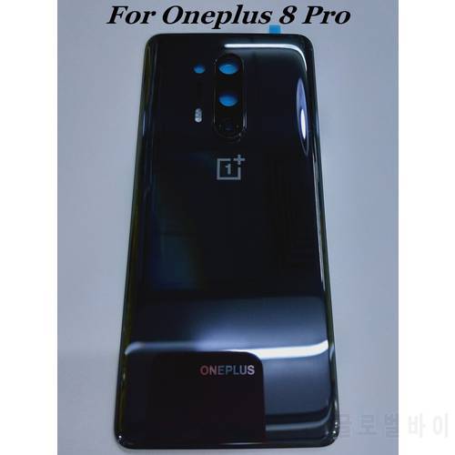 100% Original Glass For Oneplus 8 pro 1+8 pro Back Housing door Cover With camera len Battery Case with logo for oneplus8pro