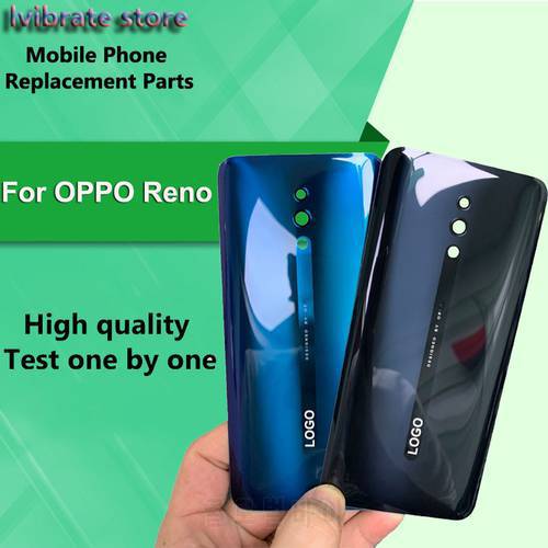 New glass Battery Back Rear Cover Door Housing For OPPO Reno Battery Cover Mobile Phone Replacement For OPPO Reno 6.4