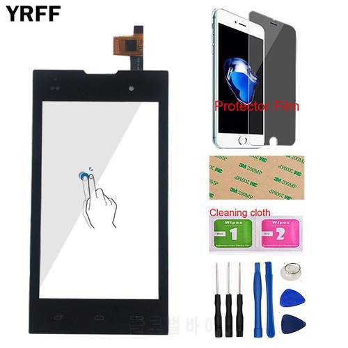 4&39&39 Mobile Touch Screen Panel For Fly IQ4418 Touch Screen Digitizer Sensor Outer Glass Lens Panel Sensor Tools Protector Film