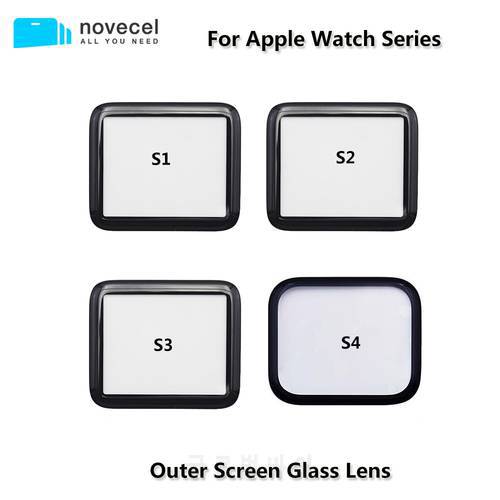 Front Outer Screen Glass for Apple Watch Series S3 S4 S5 S6 S7 38mm 40mm 42mm 44mm 45mm Touchscreen Repair Glass Replacement