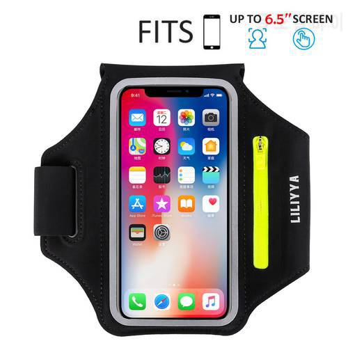 LILIYYA 6.5 inch Sport Armbands Case For iPhone 12 Pro11 Pro Max XR Xs Max Gym Running Phone Case For Huawei P40 Samsung S20