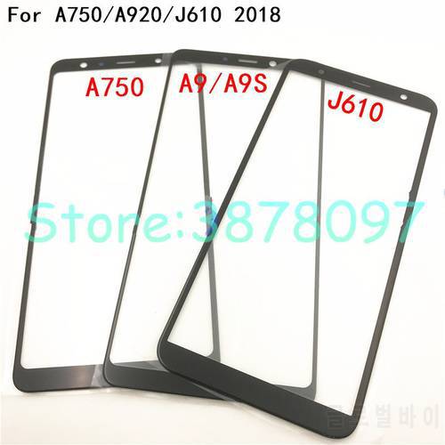 Original For Samsung A7 A9 2018 A750 A920 J6 Plus J610 Touch Screen Front Glass LCD Outer Panel Cover Repair Replacement Part