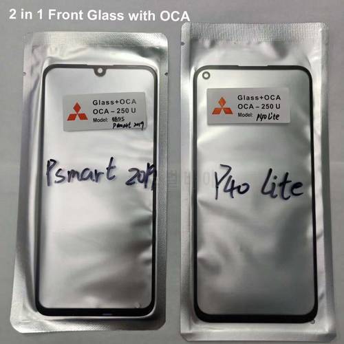 5X Front Outer Glass with OCA glue for Huawei mate 30 20 P40 lite P30 lite P20 pro Nova 3 Honor 20 pro 9X Screen Glass Repair