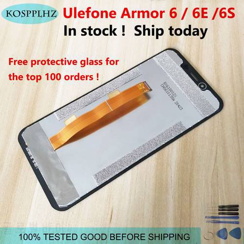 KOSPPLHZ For Ulefone Armor 6 6E 6S LCD Touch Screen Digitizer Display Screen Phone Accessories Assembly Replacement