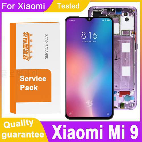 100% Tested 6.39 OLED Display Replacement for Xiaomi Mi 9 LCD Touch Screen Digitizer Assembly For Xiaomi MI9 Display
