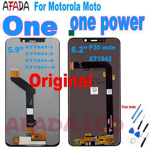 For Motorola Moto One Power (P30 note) XT1942 For Moto One/P30 Play LCD Display Touch Screen Assembly XT1941-1 XT1941-3 XT1941-4