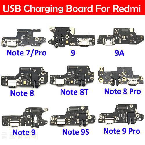 10Pcs USB Charge Port Jack Dock Connector Charging Board Flex Cable For Xiaomi Redmi 8A Note 9 9S 10 7 8 10s 11 11s Pro 8T 4G 5G