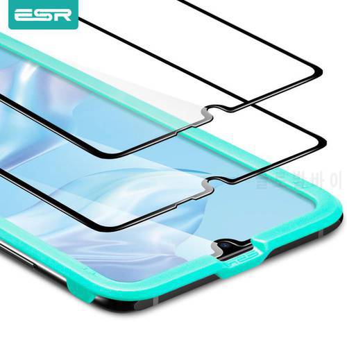 ESR for Huawei P30 Pro Glass 2pcs P30 Screen Protector 3D Curved Full Cover Protective Film Tempered Glass for Huawei P30 Pro