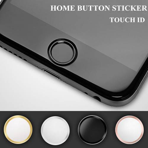 Ultra Slim Fingerprint Support Touch ID Metal Home Button Sticker For iPhone 7 7PLUS 6 6S 6PLUS 5 5S 5C SE Red & Black & Gold