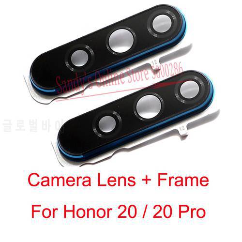 Camera Glass Lens With Frame Holder For Huawei Honor 20 / Honor 20 Pro Camera Lens Glass + Frame Holder Repair Parts